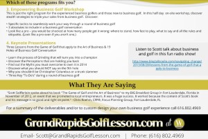2014 Business Golf Programs
